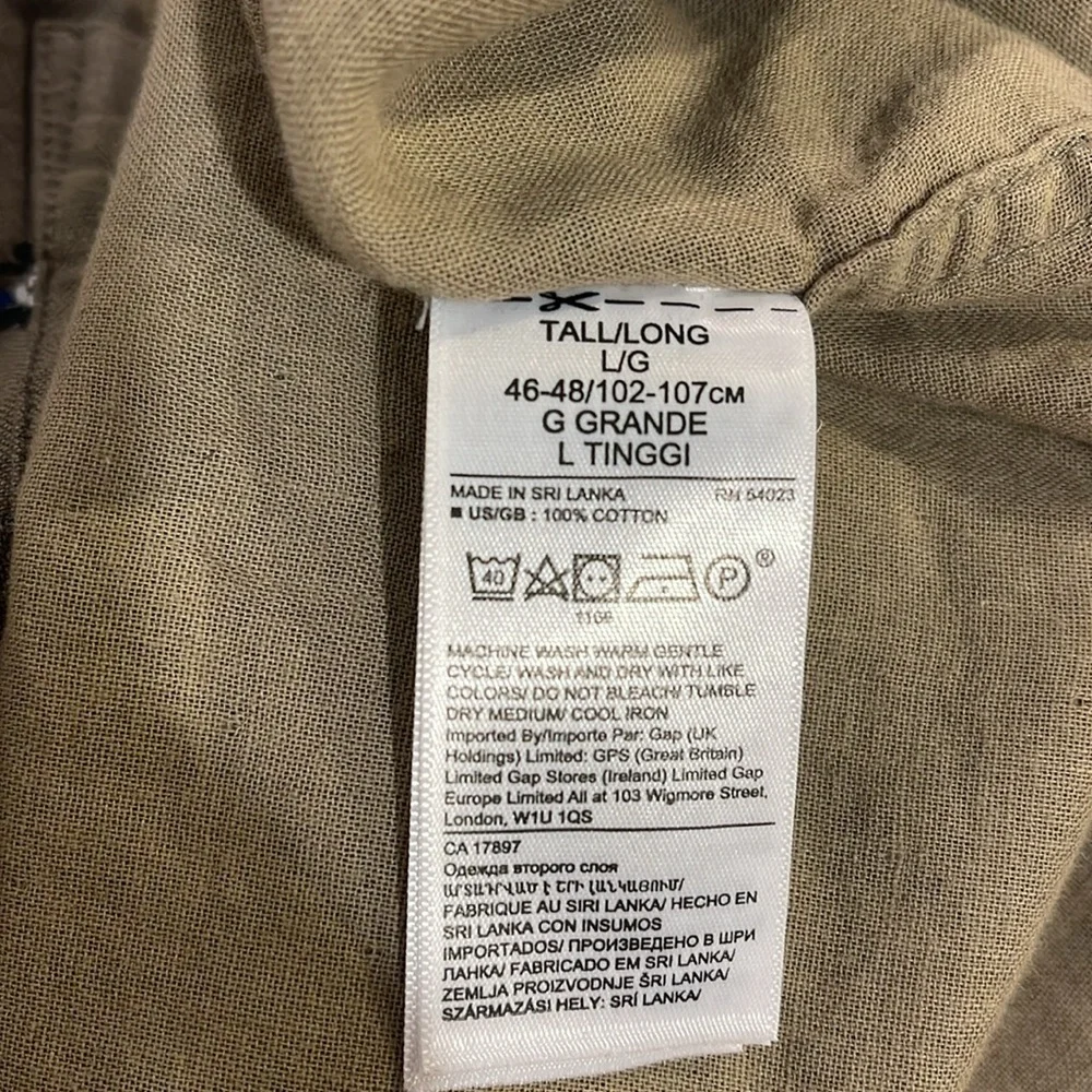 Banana Republic untucked, slim, fit, double gauze, button-down